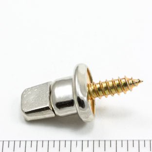 Common Sense Turn Button Screw Stud 91 - XX - 783157 - 1A Nickel - Plated Brass 5/8 inch 100 pack - SewKnot