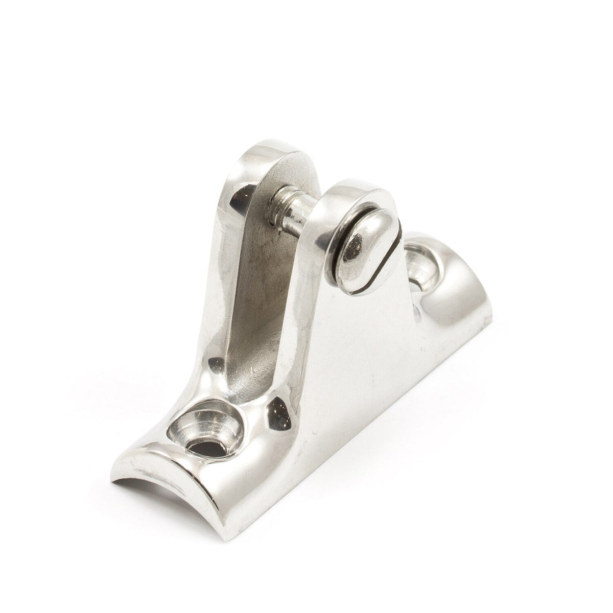 Deck Hinge Concave Base with Flat Head Screw Stainless Steel Type 316