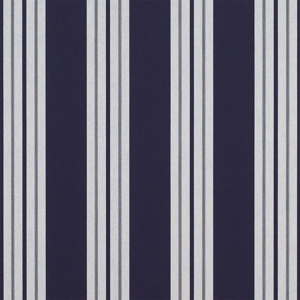 Sample of Sunbrella Captain Navy Natural Classic 4902 - 0000 46 - Inch Stripes Awning / Shade Fabric - SewKnot