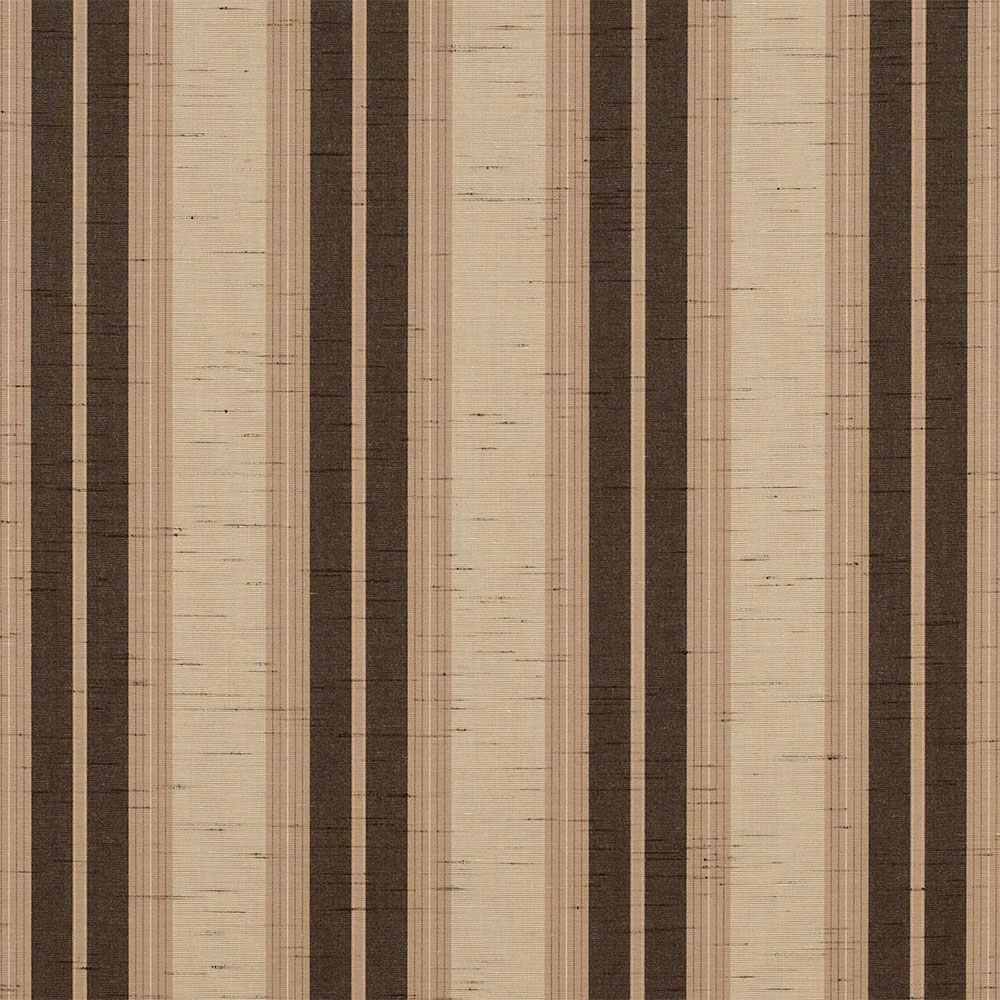 Sample of Sunbrella Chocolate Chip Fancy 4776 - 0000 46 - Inch Stripes Awning / Shade Fabric - SewKnot
