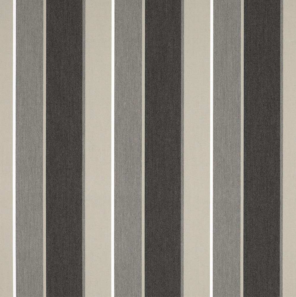 Sample of Sunbrella Clinton Granite 4888 - 0000 46 - Inch Stripes Awning / Shade Fabric - SewKnot