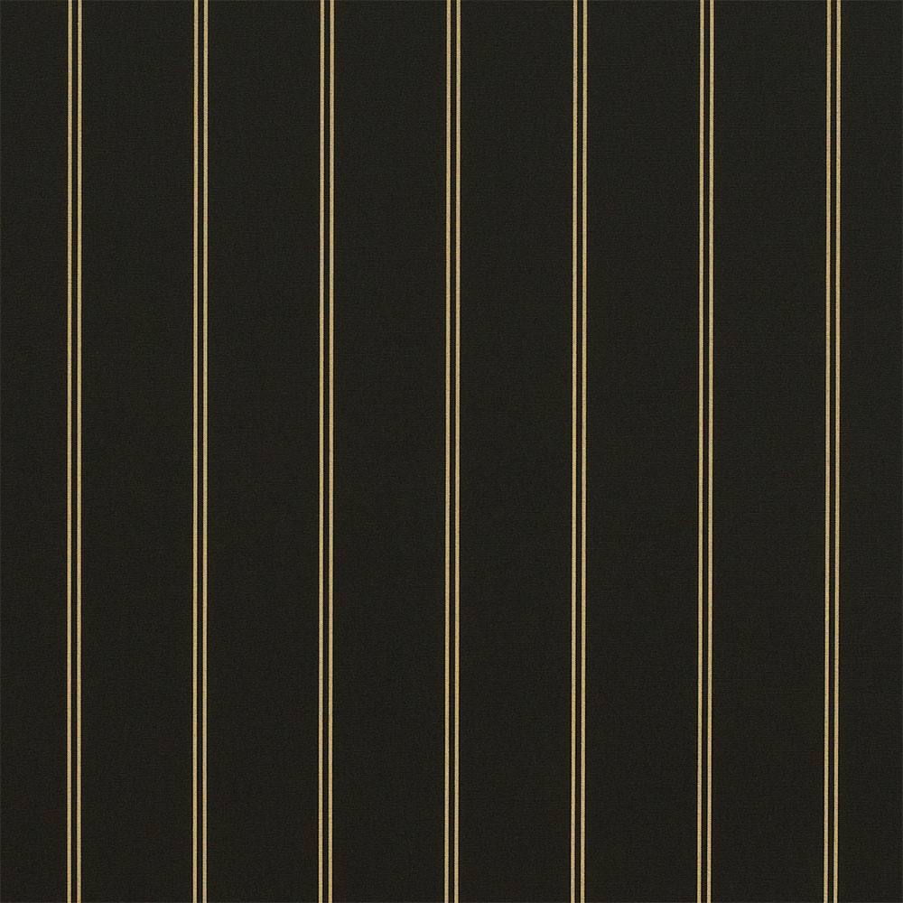 Sample of Sunbrella Cooper Black 4988 - 0000 46 - Inch Stripes Awning / Shade Fabric - SewKnot