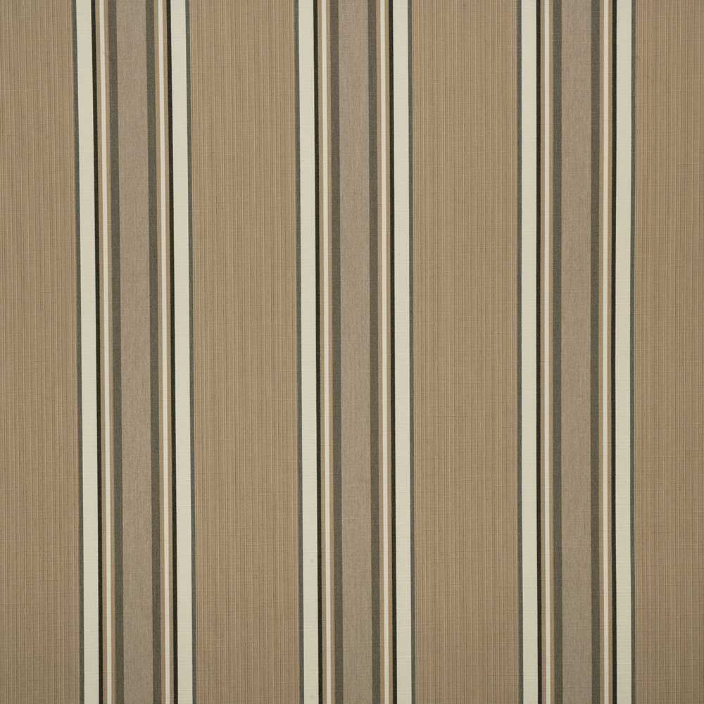 Sample of Sunbrella Emblem Beige 4837 - 0000 46 - Inch Stripes Mayfield Collection Awning / Shade Fabric - SewKnot