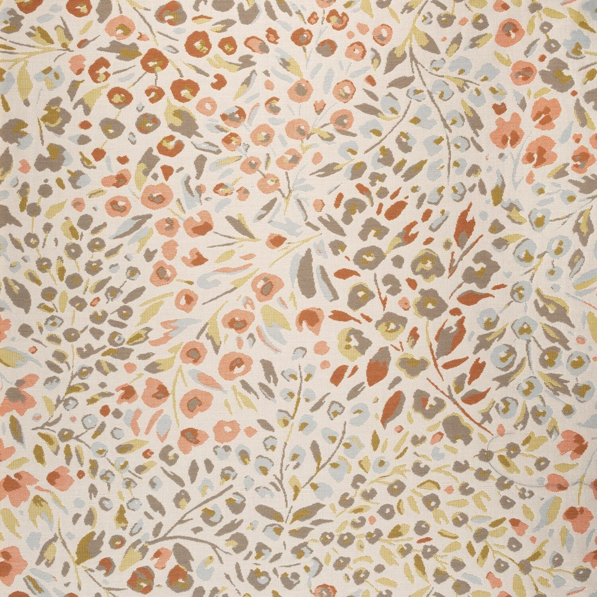 Sample of Sunbrella Flora Sunset 146608 - 0001 Upholstery Fabric - SewKnot