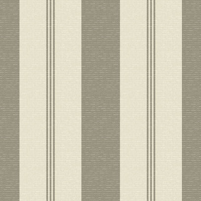 Sample of Sunbrella Moreland Taupe 4880 - 0000 46 - Inch Stripes Mayfield Collection Awning / Shade Fabric - SewKnot