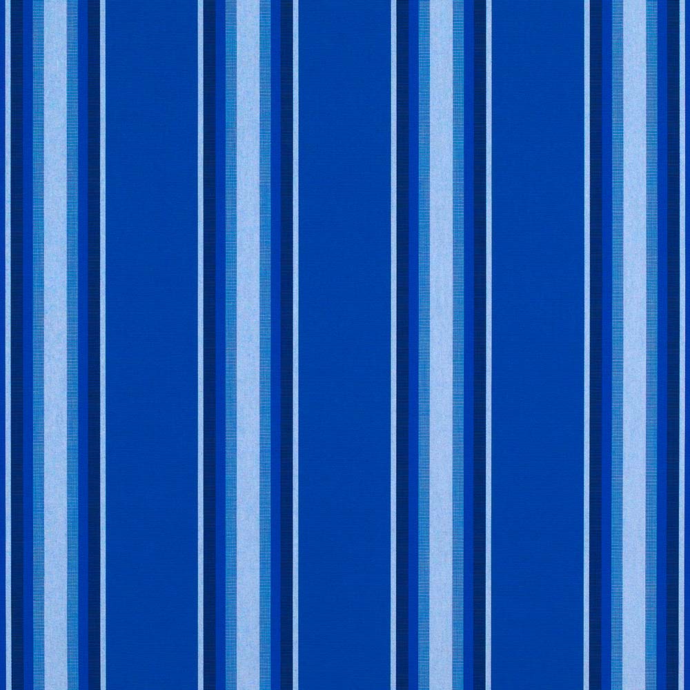 Sample of Sunbrella Pacific Blue Fancy 4755 - 0000 46 - Inch Stripes Awning / Shade Fabric - SewKnot