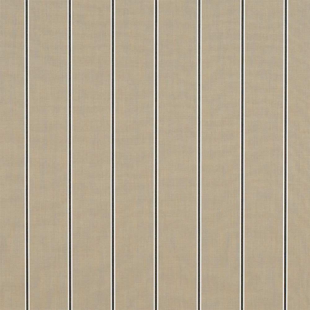 Sample of Sunbrella Putty Regimental 4961 - 0000 46 - Inch Stripes Awning / Shade Fabric - SewKnot