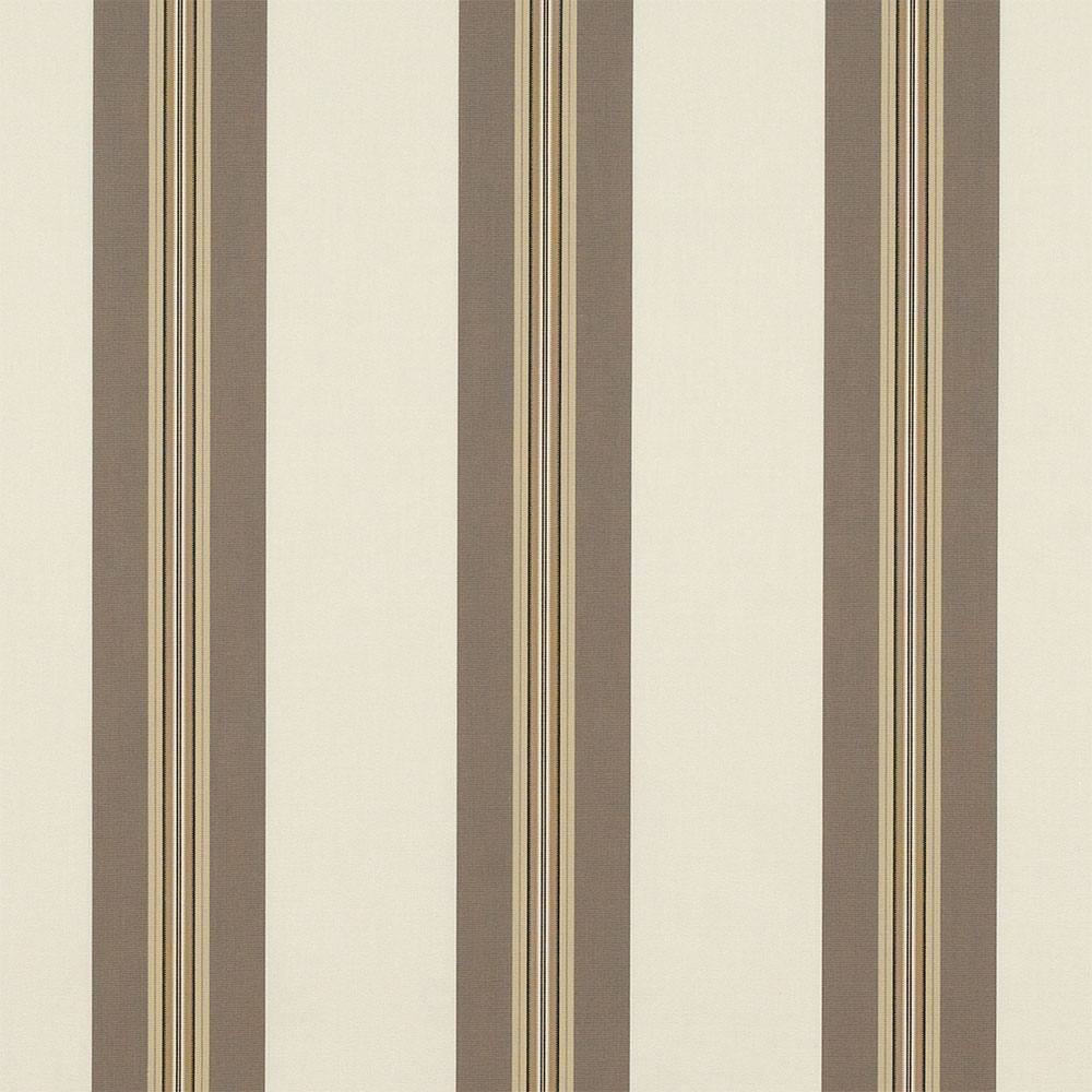 Sample of Sunbrella Taupe Tailored Bar Stripe 4945 - 0000 46 - Inch Stripes Awning / Shade Fabric - SewKnot