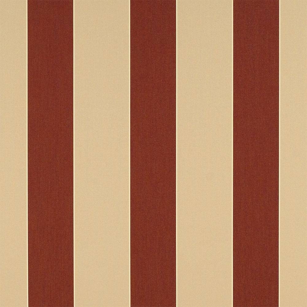 Sunbrella Havelock Brick 4985 - 0000 46 - Inch Stripes Awning / Shade Fabric - SewKnot