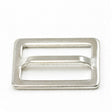 Adjuster Buckle 1 Inch Nickel - Plated Brass Single Bar #100 - SewKnot