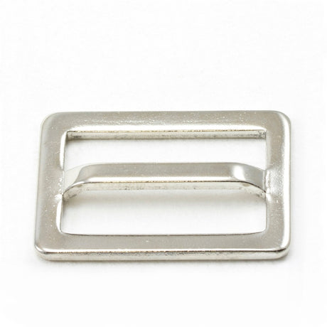 Adjuster Buckle 1 Inch Nickel - Plated Brass Single Bar #100 - SewKnot