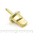 Common Sense Turn Button Screw Stud 91 - XB - 783247 - 1E Gilt Brass 5/8 inch 100 pack - SewKnot