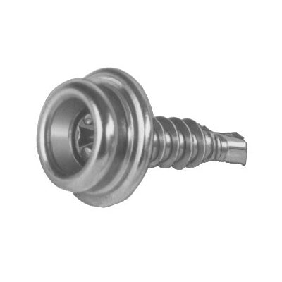 DOT Durable Screw Stud 93 - X8 - 103025 - 1A Nickel - Plated Brass / Stainless Steel Teks Screw 7/16 inch 100 pack - SewKnot