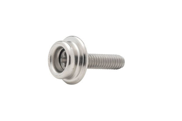 DOT Durable Screw Stud 93 - X8 - 107047 - 1A Nickel - Plated Brass / #10 Stainless Steel Screw 5/8 inch 100 pack - SewKnot