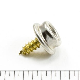 DOT Durable Screw Stud 93 - XB - 103934 - 1A Nickel - Plated Brass 3/8 inch 100 pack - SewKnot