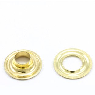 DOT Grommet with Plain Washer #1 Brass 9/32 inch 1 - gross - SewKnot