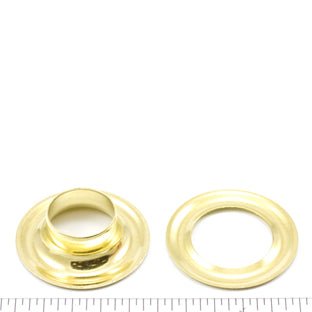 DOT Grommet with Plain Washer #5 Brass 5/8 inch 1 - gross - SewKnot