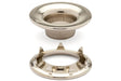 DOT Rolled Rim Grommet with Spur Washer #3 (20 - 007R351831XG) Nickel - Plated Brass 15/32 inch 1 - gross - SewKnot