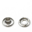 DOT Self - Piercing Rolled Rim Grommet with Spur Washer #0 Stainless Steel 1/4 inch 1 - gross - SewKnot