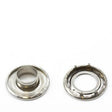 DOT Self - Piercing Rolled Rim Grommet with Spur Washer #4 Stainless Steel 1/2 inch 1 - gross - SewKnot