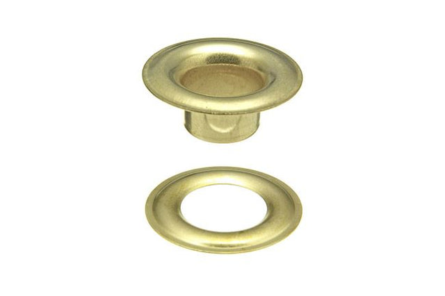 DOT Sheet Metal Grommet with Plain Washer #4 (20 - 0070450001XG) Brass 1/2 inch 1 - gross - SewKnot