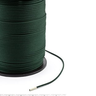 Neobraid Polyester Cord #4 - 1/8 inch x 1000 feet Forest Green - SewKnot