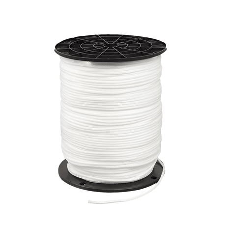 Neobraid Polyester Cord #4 - 1/8 inch x 1000 feet White - SewKnot