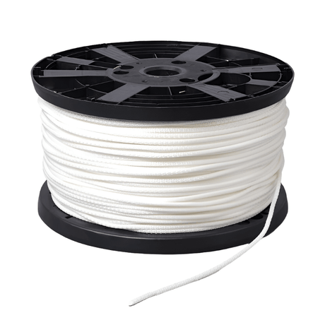 Neobraid Polyester Cord #6 - 3/16 inch x 1000 feet White - SewKnot