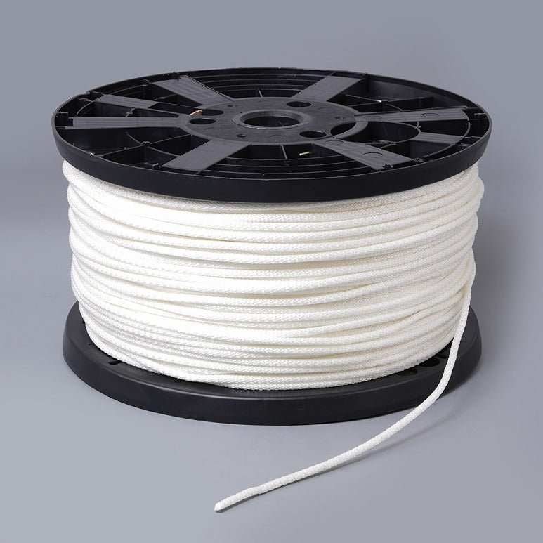 Neobraid Polyester Cord #6 - 3/16 inch x 1000 feet White - SewKnot