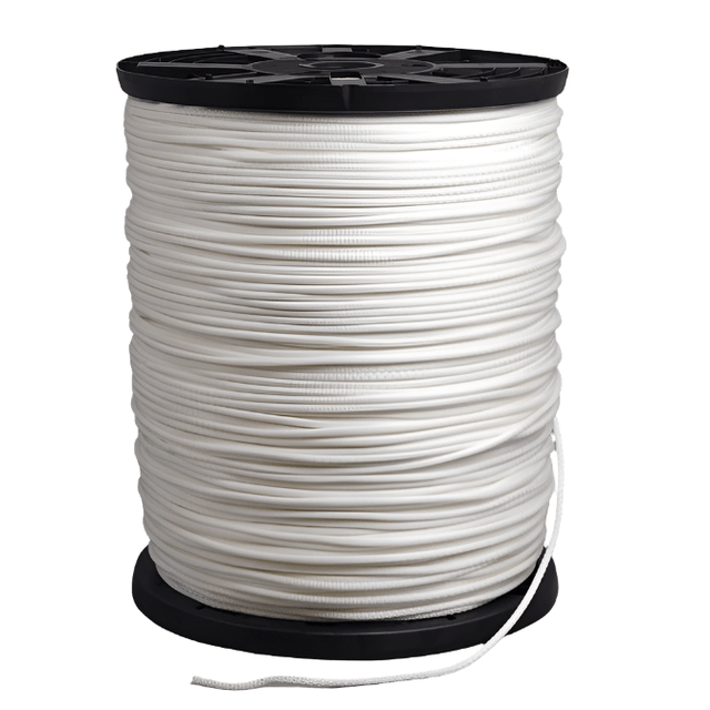 Neobraid Polyester Cord #6 - 3/16 inch x 3000 feet White - SewKnot