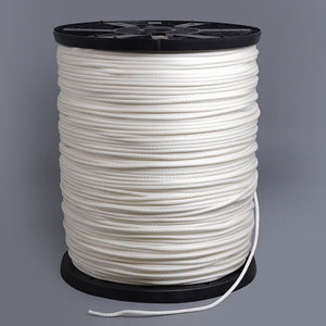 Neobraid Polyester Cord #6 - 3/16 inch x 3000 feet White - SewKnot