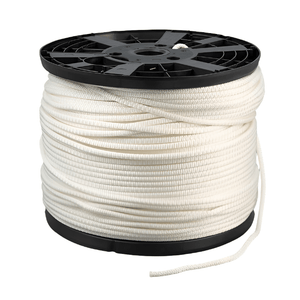 Neobraid Polyester Cord #8 - 1/4 inch x 1000 feet White - SewKnot