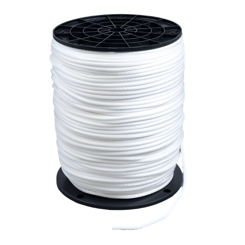 Neoline Polyester Cord #4 - 1/2 - 9/64 inch x 1000 feet White - SewKnot