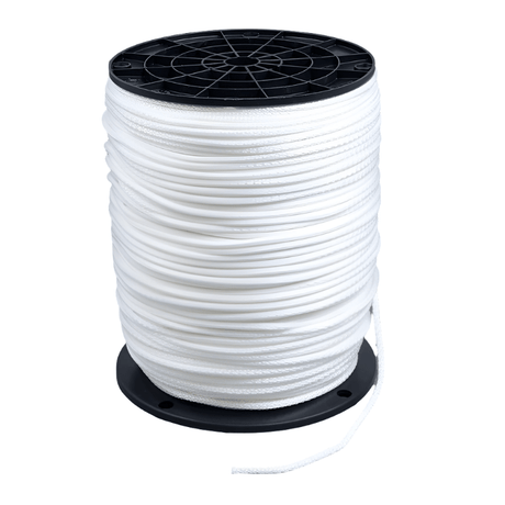 Neoline Polyester Cord #4 - 1/2 - 9/64 inch x 1000 feet White - SewKnot