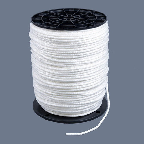 Neoline Polyester Cord #4 - 1/2 - 9/64 inch x 1000 feet White - SewKnot