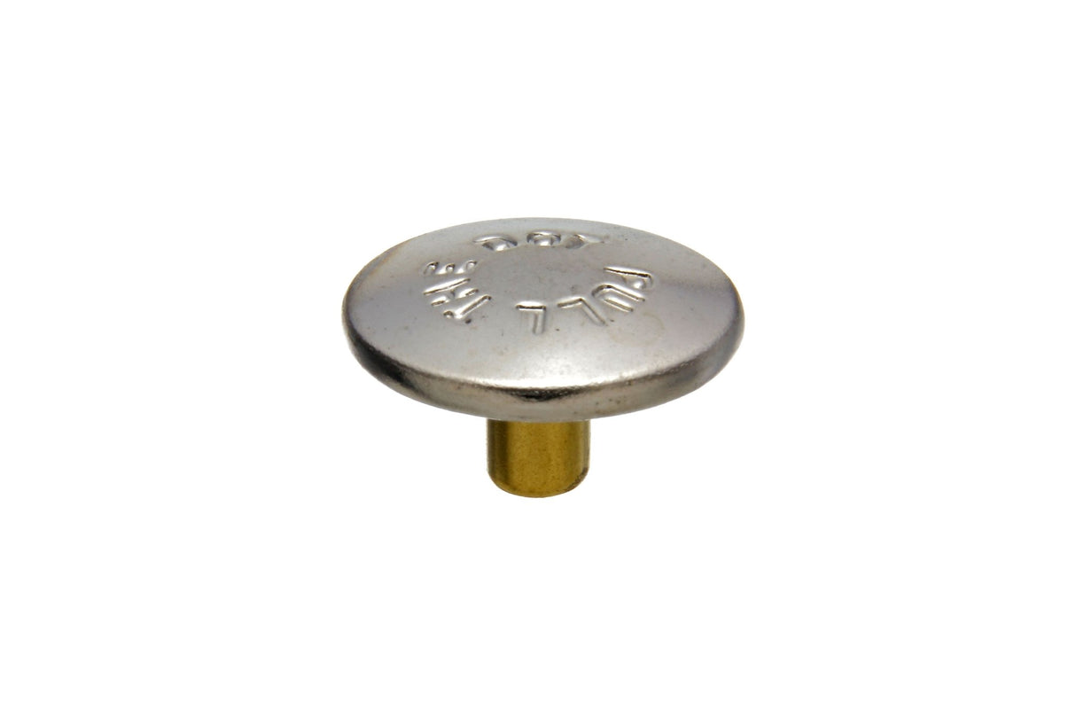 Pull - the - DOT Cap 92 - XE - 18103 - A1A Nickel - Plated Brass 1/4 inch 100 pack - SewKnot