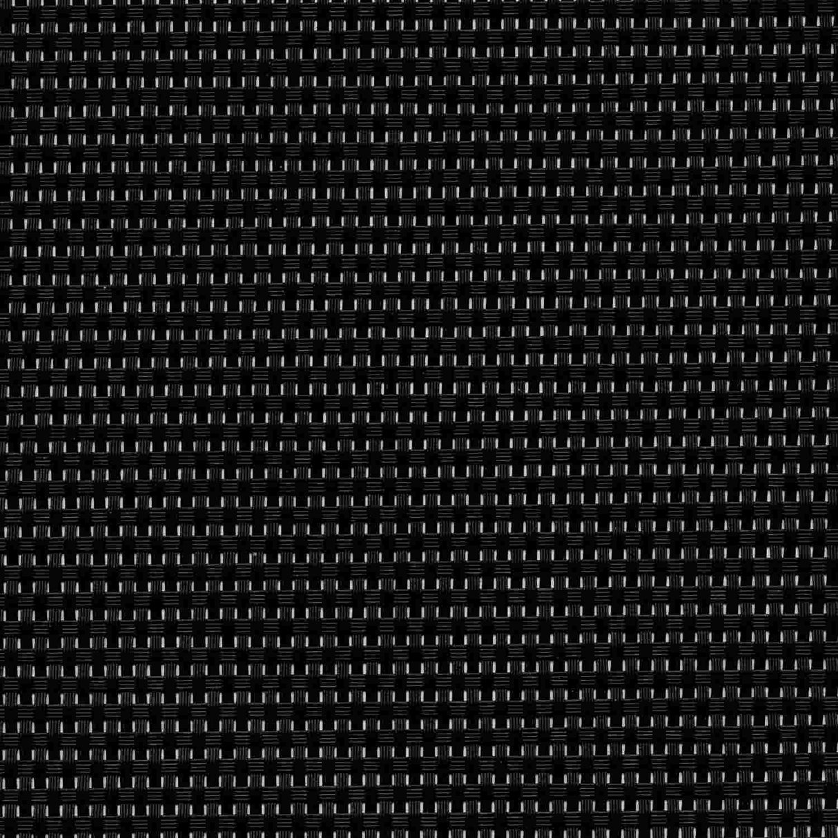 Sample of Phifertex Matte Black Caneweave ZHR 54 - inch Wicker Weave Collection Sling Upholstery Fabric - SewKnot