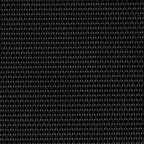 Sample of Phifertex Matte Black Caneweave ZHR 54 - inch Wicker Weave Collection Sling Upholstery Fabric - SewKnot