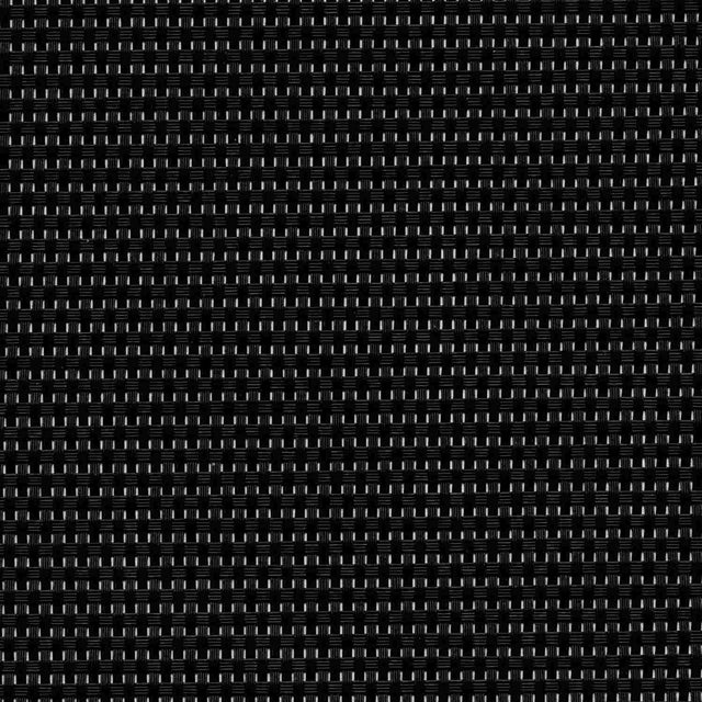 Sample of Phifertex Matte Black Caneweave ZHR 54 - inch Wicker Weave Collection Sling Upholstery Fabric - SewKnot