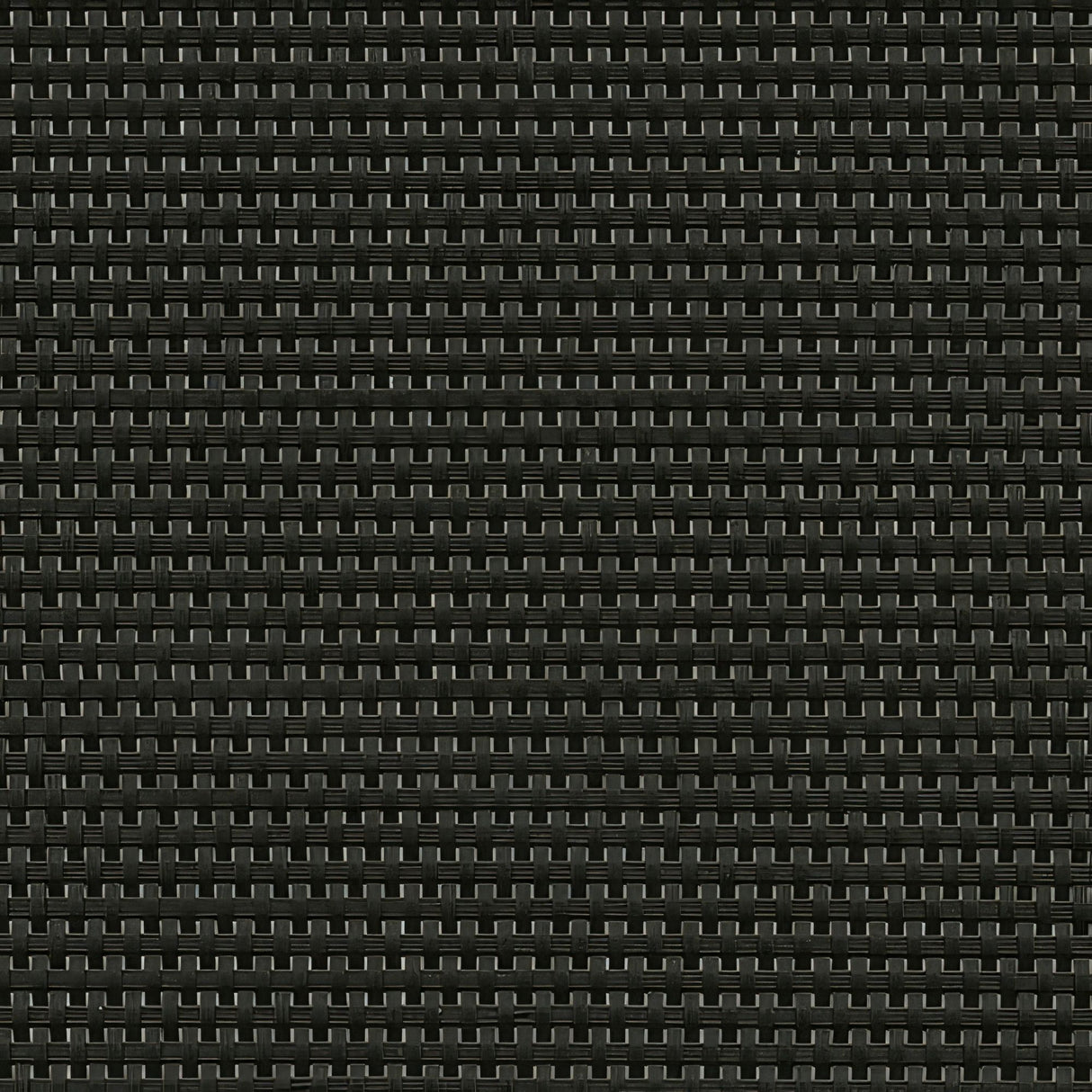 Sample of Phifertex Matte Ninja Caneweave ZHS 54 - inch Wicker Weave Collection Sling Upholstery Fabric - SewKnot