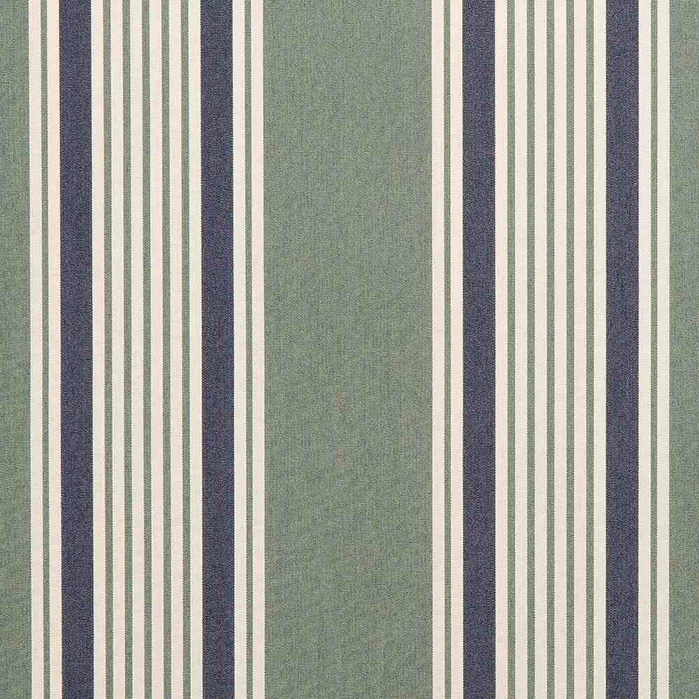 Sample of Sunbrella Ashford Forest 4995 - 0000 46 - Inch Stripes Awning / Shade Fabric - SewKnot