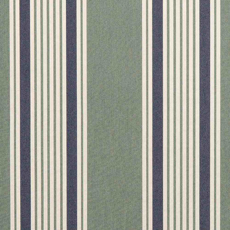 Sample of Sunbrella Ashford Forest 4995 - 0000 46 - Inch Stripes Awning / Shade Fabric - SewKnot