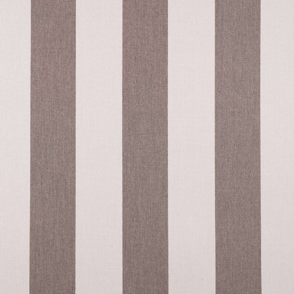 Sample of Sunbrella Beaufort Mushroom 4753 - 0000 46 - Inch Stripes Awning / Shade Fabric - SewKnot