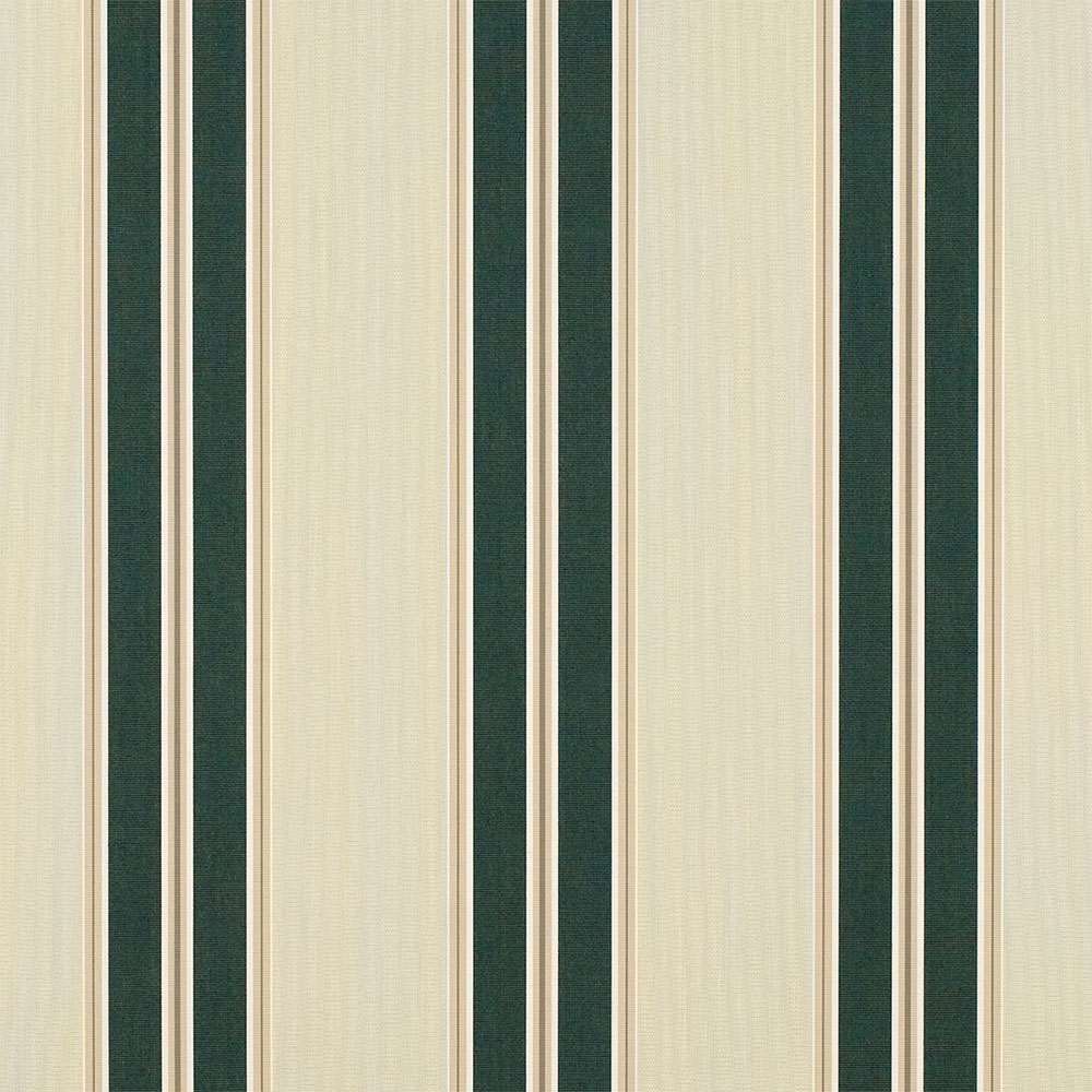 Sample of Sunbrella Black Forest Fancy 4923 - 0000 46 - Inch Stripes Awning / Shade Fabric - SewKnot