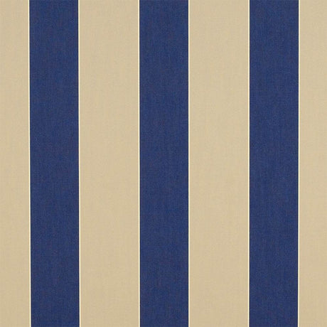 Sample of Sunbrella Canvas Block Stripe Mediterranean 4921 - 0000 46 - Inch Stripes Mayfield Collection Awning / Shade Fabric - SewKnot