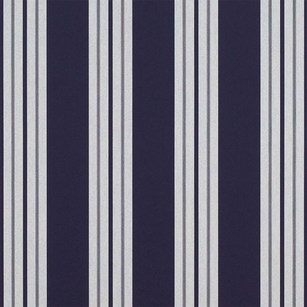 Sample of Sunbrella Captain Navy Natural Classic 4902 - 0000 46 - Inch Stripes Awning / Shade Fabric - SewKnot