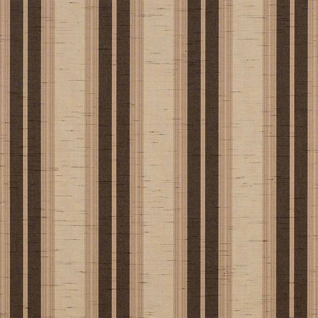 Sample of Sunbrella Chocolate Chip Fancy 4776 - 0000 46 - Inch Stripes Awning / Shade Fabric - SewKnot