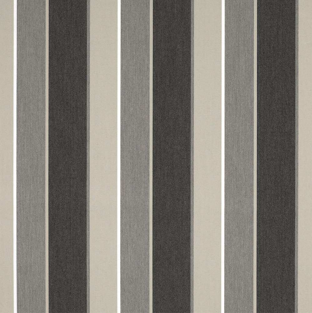 Sample of Sunbrella Clinton Granite 4888 - 0000 46 - Inch Stripes Awning / Shade Fabric - SewKnot