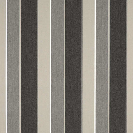 Sample of Sunbrella Clinton Granite 4888 - 0000 46 - Inch Stripes Awning / Shade Fabric - SewKnot