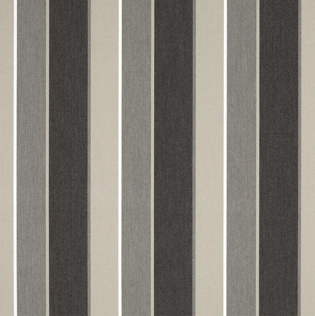 Sample of Sunbrella Clinton Granite 4888 - 0000 46 - Inch Stripes Awning / Shade Fabric - SewKnot